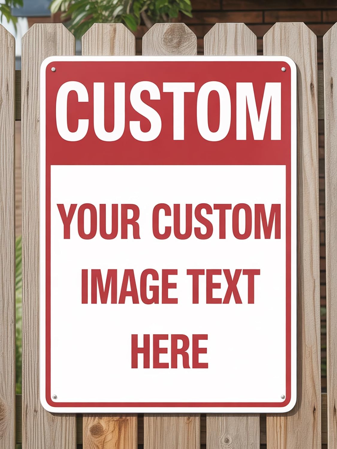 Custom Signs Outdoor Metal, Personalized Sign for Business, Indoor/Outdoor use. 18x14 Inches, Rust Free .040 Aluminum, Fade Resistant