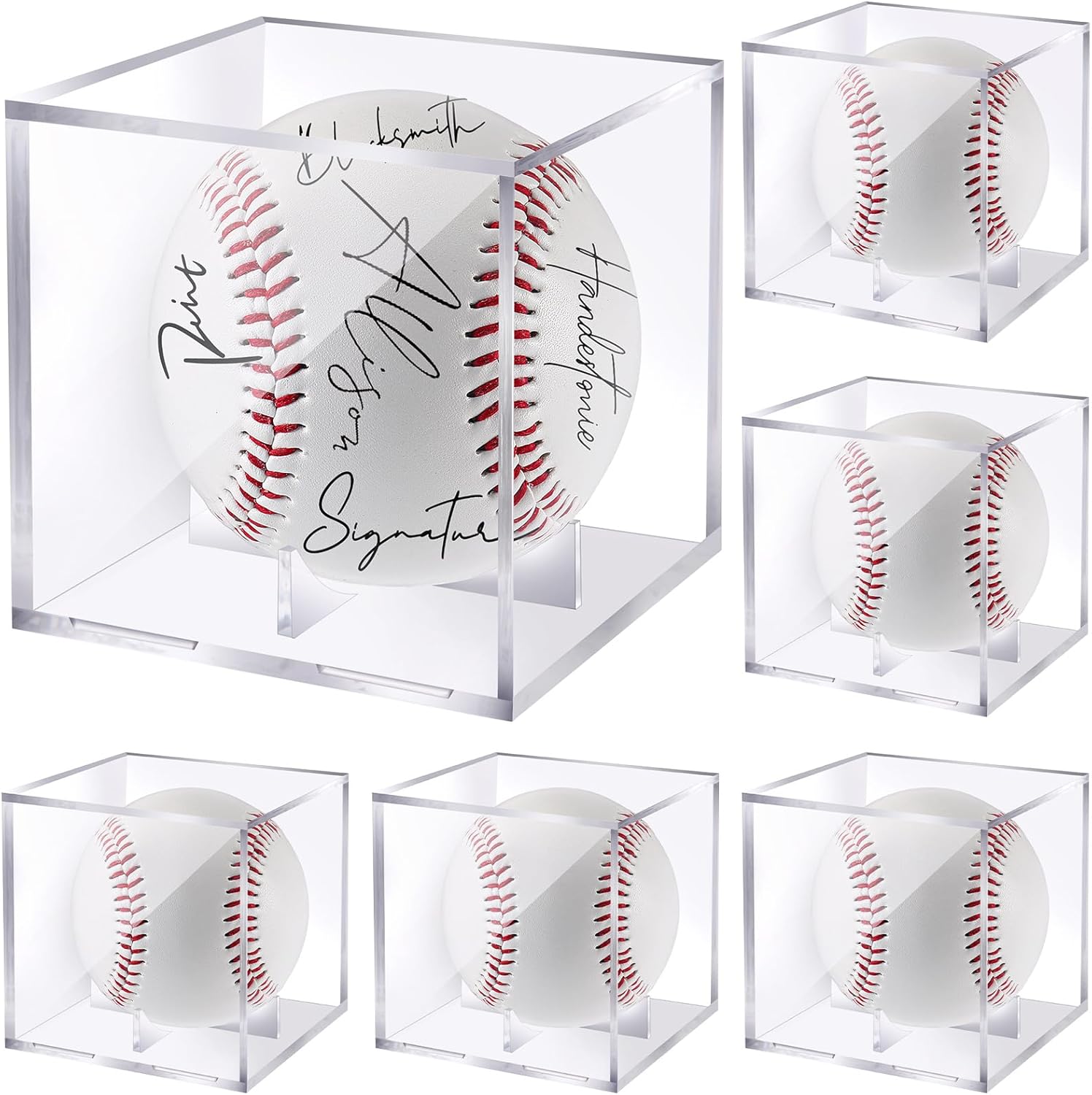 Soulchen Gold Autograph Baseball Gifts 9 Inch Blank Baseballs with Display Case 2026 Class Ball Graduation Gift for Father Son Trophies Anniversary College Coaching Gift Awards