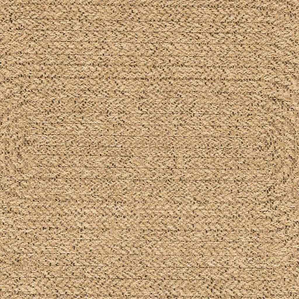 Dywan ZIZUR brązowy, 170 x 120 cm, z polipropylenu, odporny na warunki atmosferyczne, owalny, do użytku na zewnątrz, łatwy w pielęgnacji, antypoślizgowy, na balkon, taras, do ogrodu