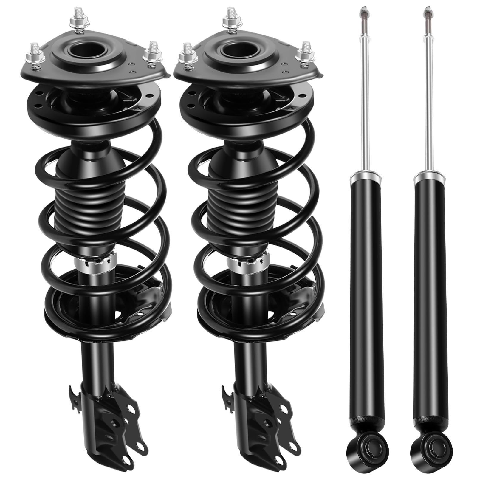 Front Rear Struts Assembly Shock Absorber with Coil Spring for Toyota Echo 2000-2005,171575 343295