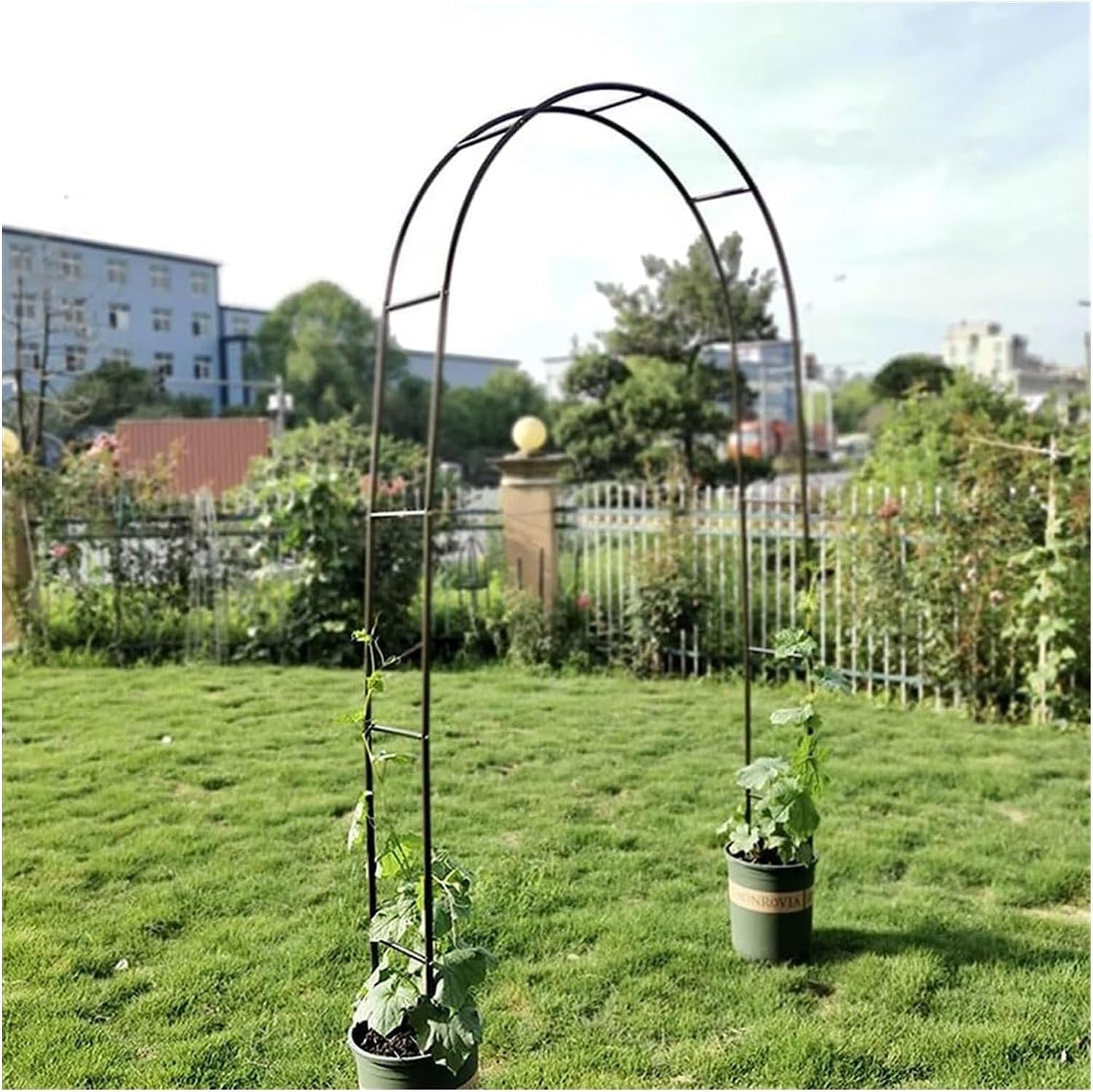 Metal Garden Trees Wedding Arch Plants Outdoor Garden Trees Climbing Plants Wedding Arch Ceremony Support(W2.8M*H2.2M)