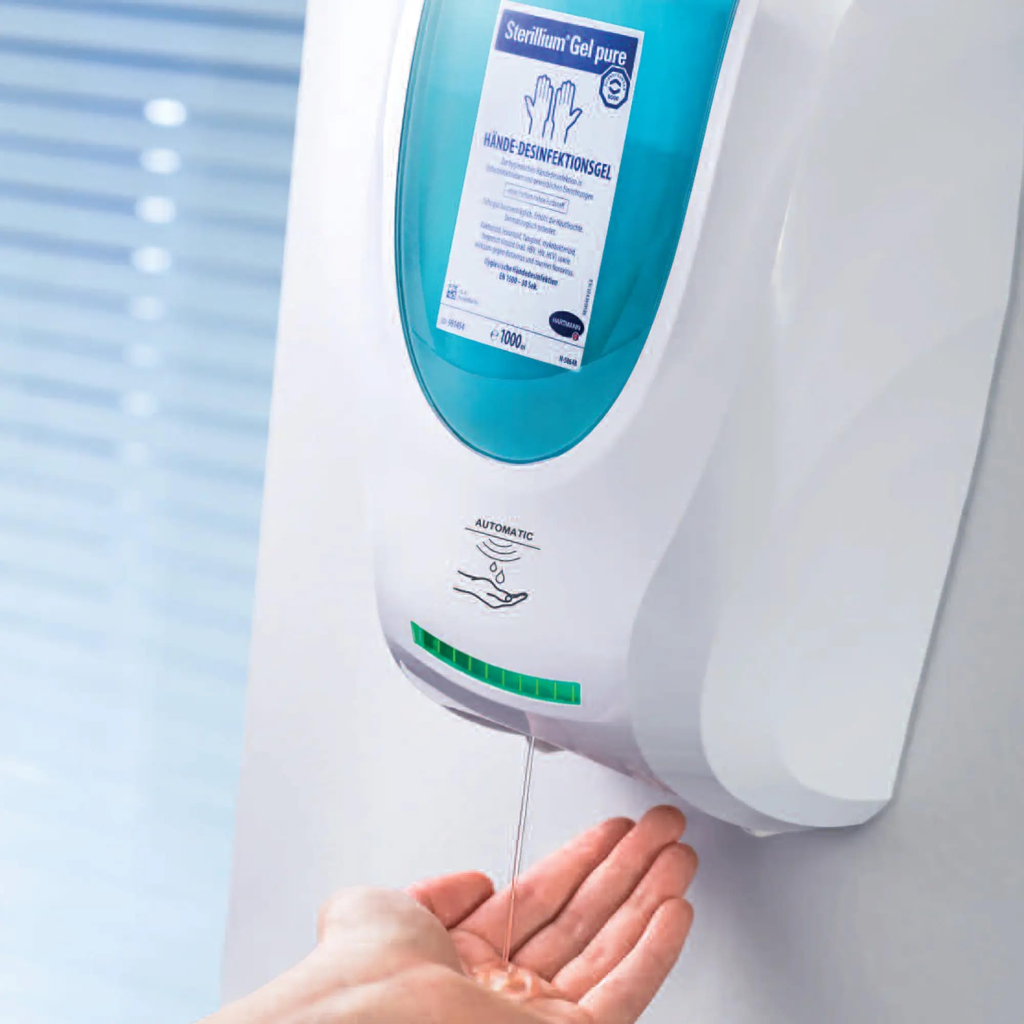 Dosierspender CleanSafe touchless Desinfektionsgel berührungslos Infrarot-Sensor
