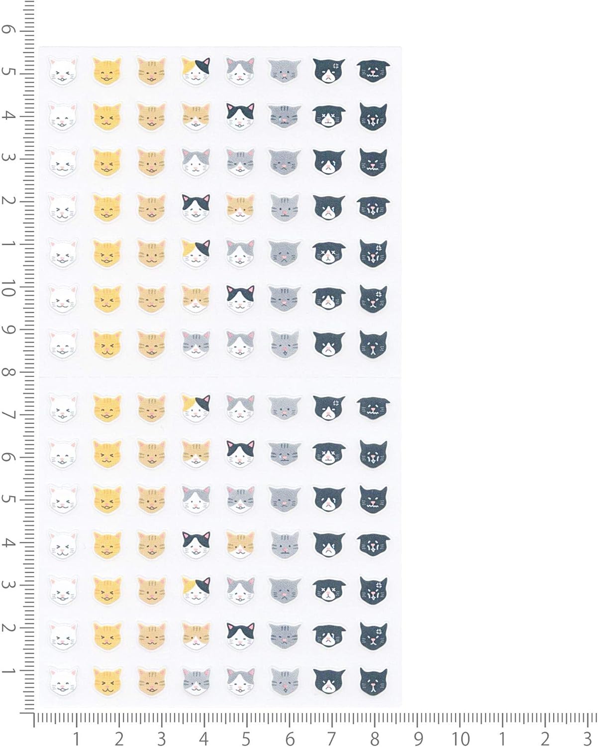 82541 Diary Sticker/Sticker Removable Emotional Sticker [Cat Pattern]