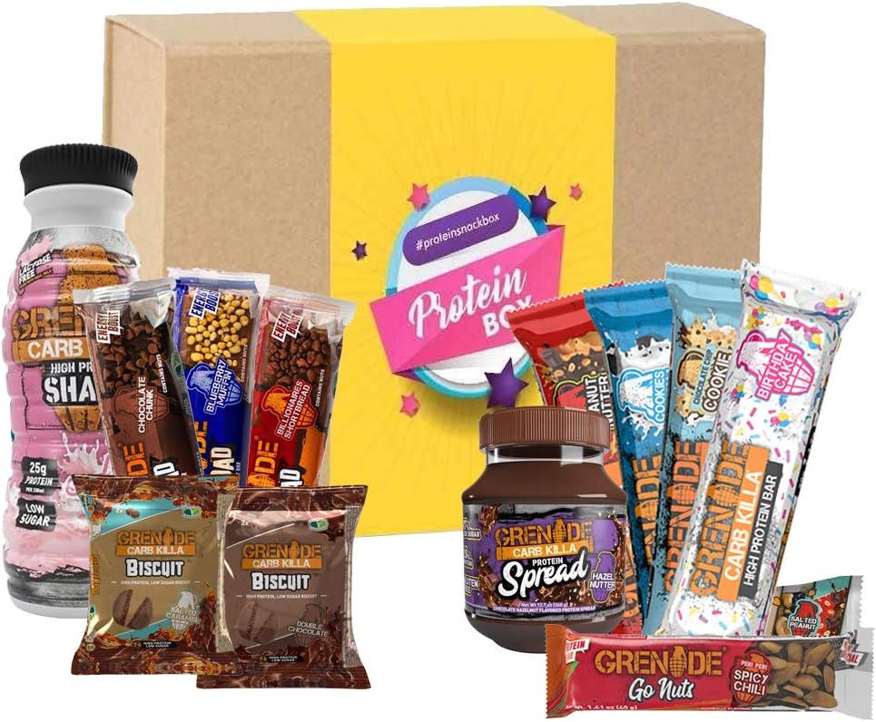 Grenade Carb Killa Bars Rtd Bar Spread Gift Box For Him / Her, Birthday, Special Occasion, Mother'S Day, Father'S Day Christmas, Easter, Holiday, New Year
