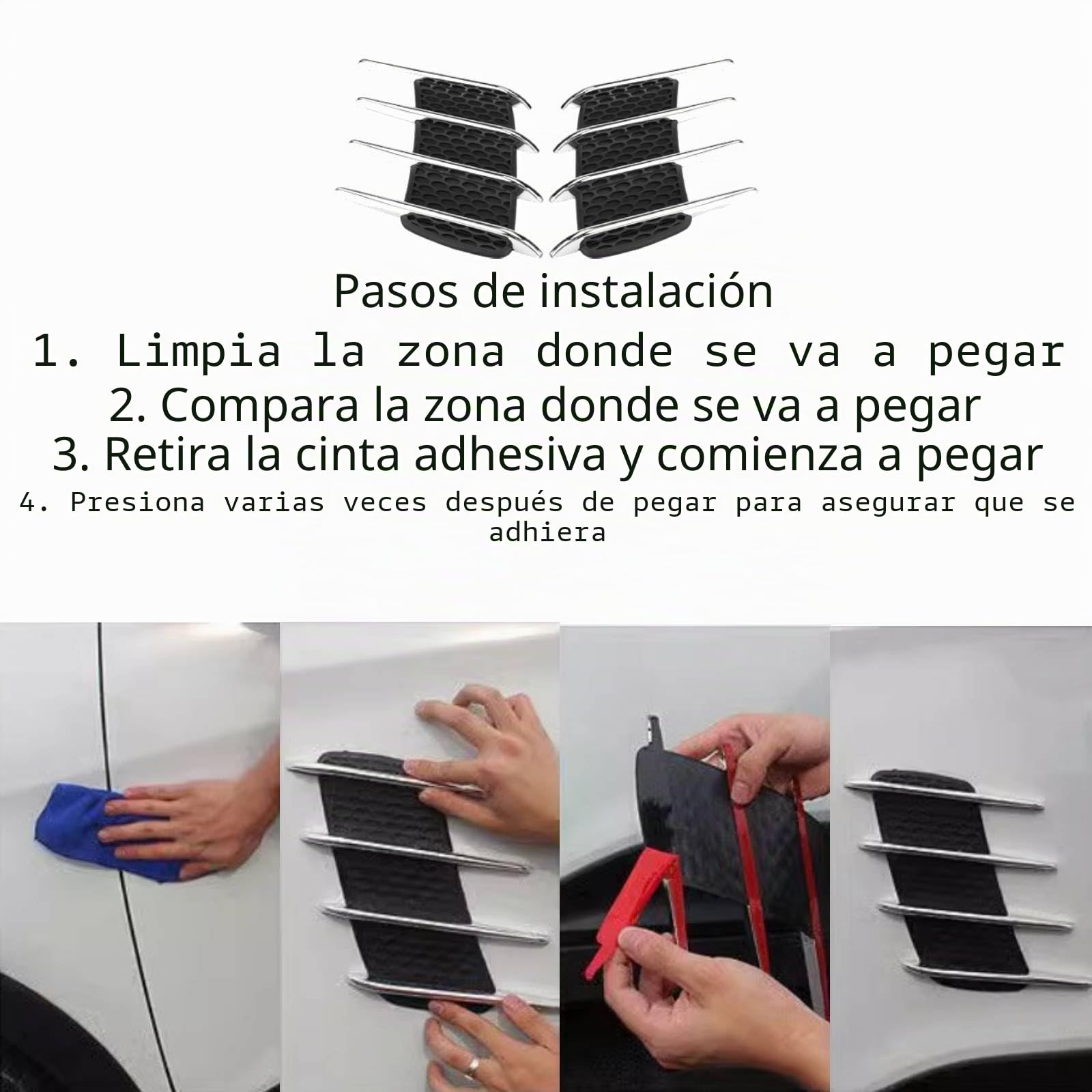 Ventilación de flujo de aire, cubierta de flujo de aire, par de capó exterior de coche, entrada de aire lateral, ventilación de flujo, aletas de tiburón, salida, adhesivo decorativo