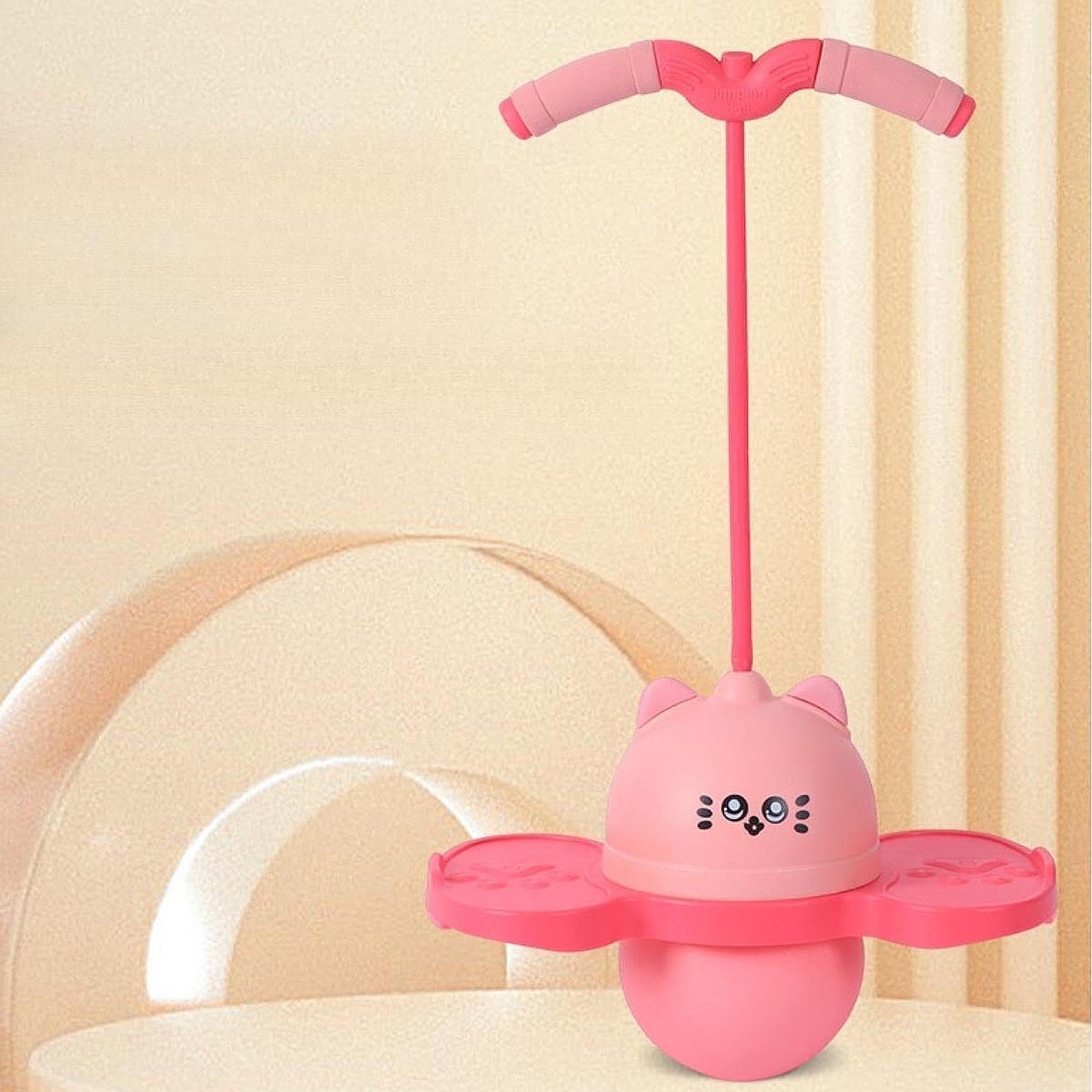 Ballon Sauteur Pogo, Ballon Rebondissant avec Poignée, équipement, Tremplin, Jouet de Hauteur pour L'entraînement Physique et La Remise en