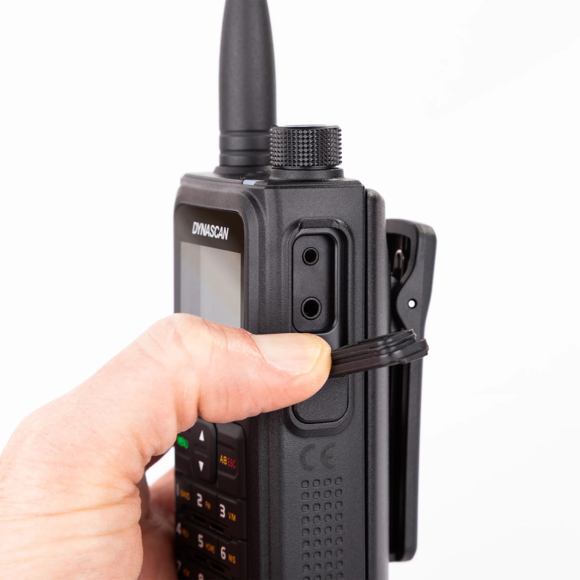 Stazione radio VHF/UHF Dynascan UV‑202 doppia banda, 5 W, 200 canali, VOX, riduzione del rumore, ricezione FM e banda aerea AM, IP67