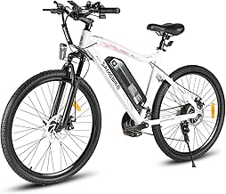 SAMEBIKE 26" Hardtail Electric Bike, 13AH Removable Battery 90KM Range(PAS) &15.5MPH Top Speed, High Torque Motor Mountain E-Bike,Fork Suspension Commuter &Outdoor Electric Bicycle for Adults