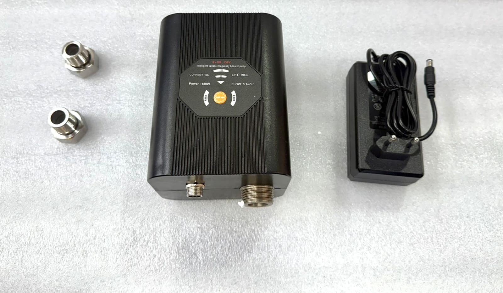 2 speed Adjustable 24V 180W DC Silent Water Booster Pump Automatic On/Off Flow Switch 50L/min Flow With 220V Ac Adapter 3 Points Equal Pressure (Dishwasher |Shower | geyser Washing Machine)-image-35