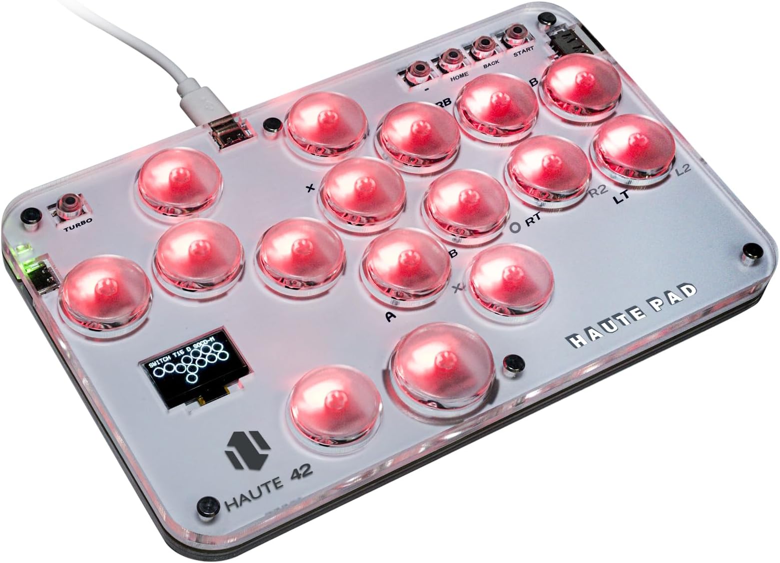 Borcham All-Button Arcade Stick, with DIY RGB & Turbo Functions, 1ms Input Latency, Compatible with PC/Ps3/Ps4/Switch/Steam Game, Support Hot Swap & SOCD