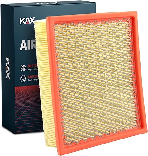 Miniatura 14 de KAX Filtro de aire de motor premium, GAF025 (CA4309) Reemplazo para Murano, Maxima, Pathfinder, QX60, G35 FX35, Altima, Impreza, filtro con vida