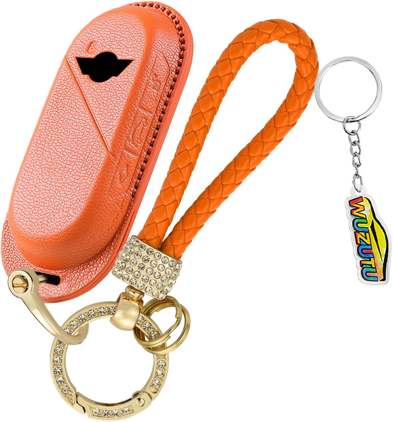 Durable Leather Car Key Fob Cover Case Compatible With BMW Mini Countryman One