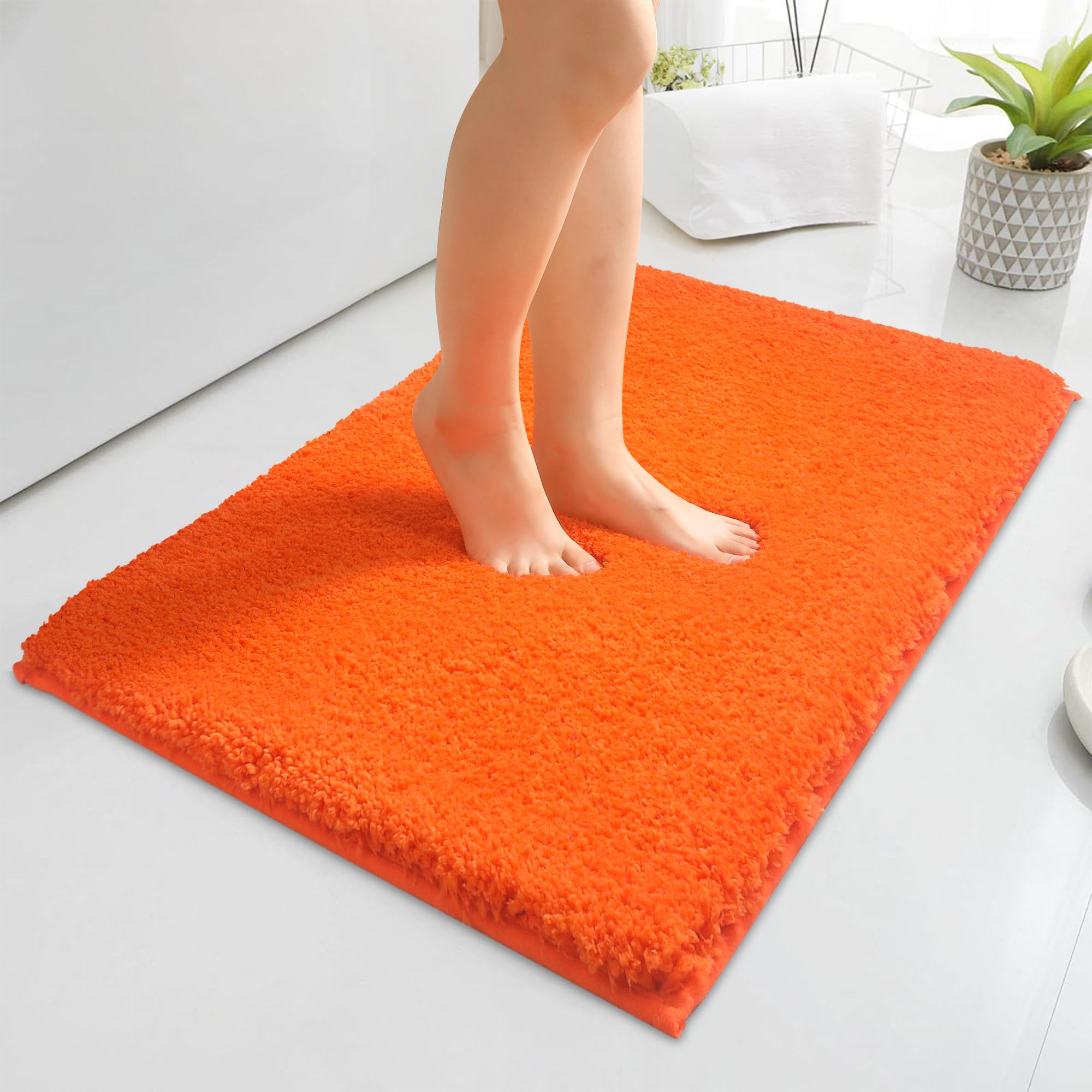 Baahrnom Microfibre Bath Mat 60 x 120 cm, Non Slip Bathroom Mat