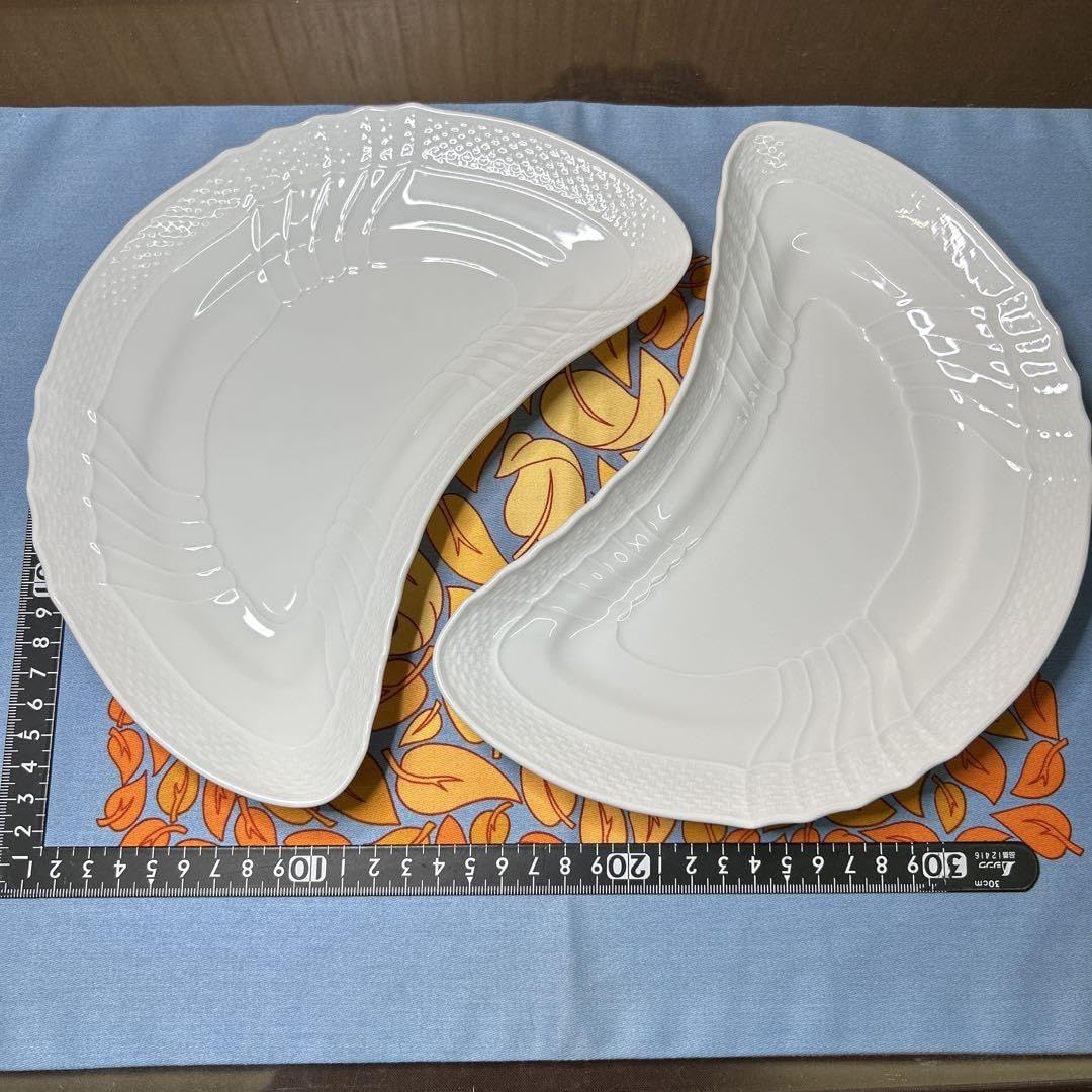 リチャードジノリ　ベッキオホワイト　クレッセントプレート　24cm 6枚 リチャードジノリ ベッキオホワイト クレッセントプレート 24cm 6枚