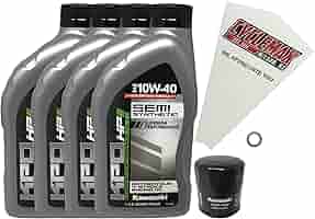 Amazon.com: Cyclemax Semi Synthetic 10W-40 Oil Change Kit