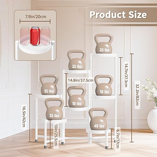 Miniatura 6 de LASZOLA Soporte para plantas de 7 niveles plegable alto para interior con múltiples macetas grandes, estante de flores ajustable de metal resistente