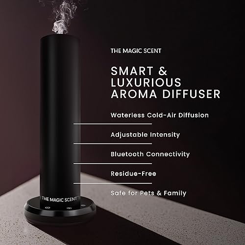Miniatura 2 de The Magic Scent Difusor de torre Bluetooth para el hogar y la oficina - Inteligente ultra silencioso para el hogar y el hotel - Máquina difusora
