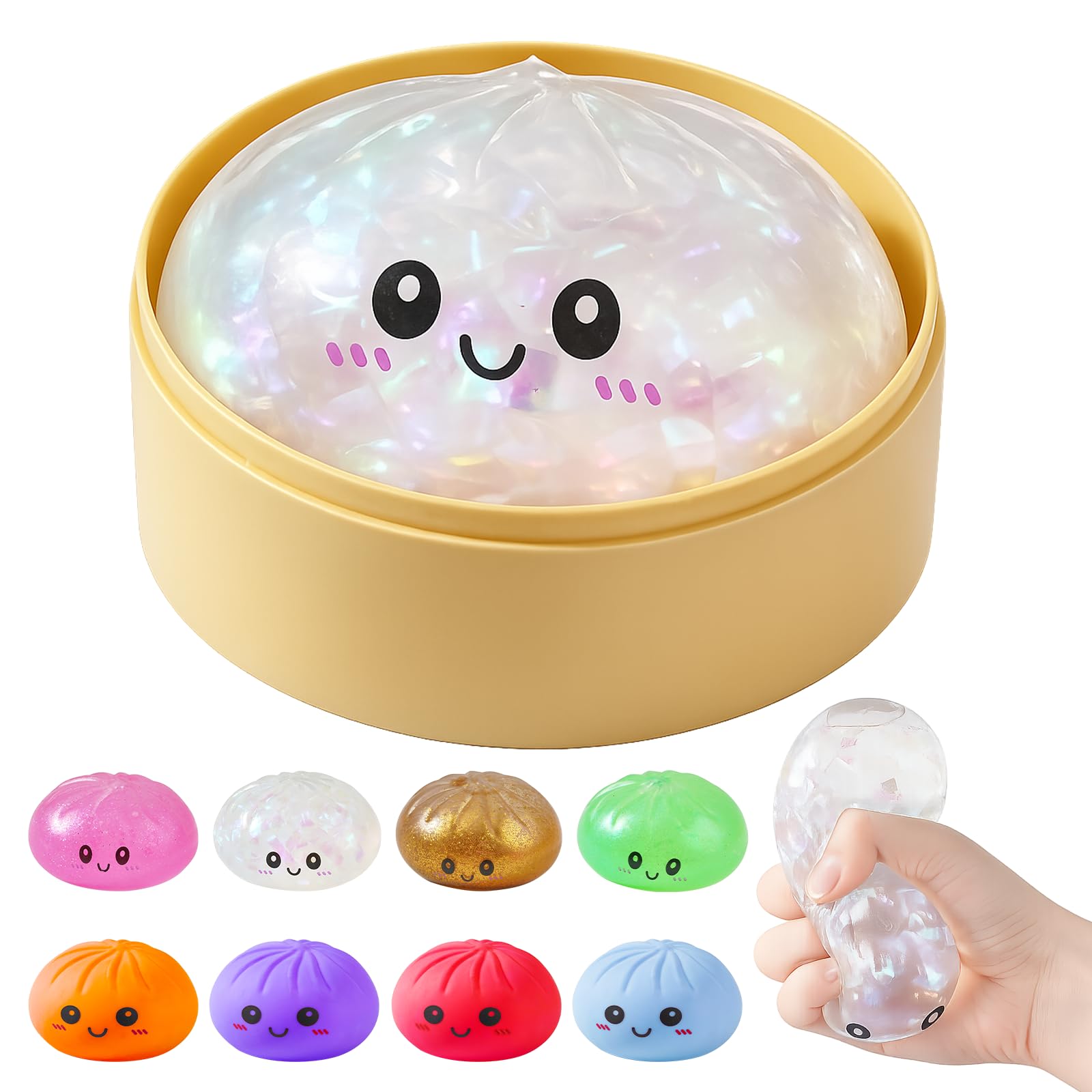 Photo 1 of [DIRTY] Dumpling Squishies Mystery Box (Glitter White)