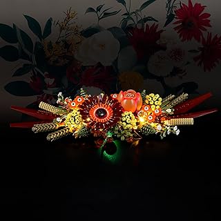 Vaodest LED Light for Lego Icons Dried Flower Centerpiece 10314 Model,Design and Configuration Compatible with Model 10314 (LED Light Only, Not Building Block Kit)