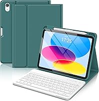 Vista 12 de BQSS Funda para iPad (A16) de 11ª y 10ª Generación con Teclado, Activación/Suspensión Automática, Funda con Teclado Bluetooth Inalámbrico