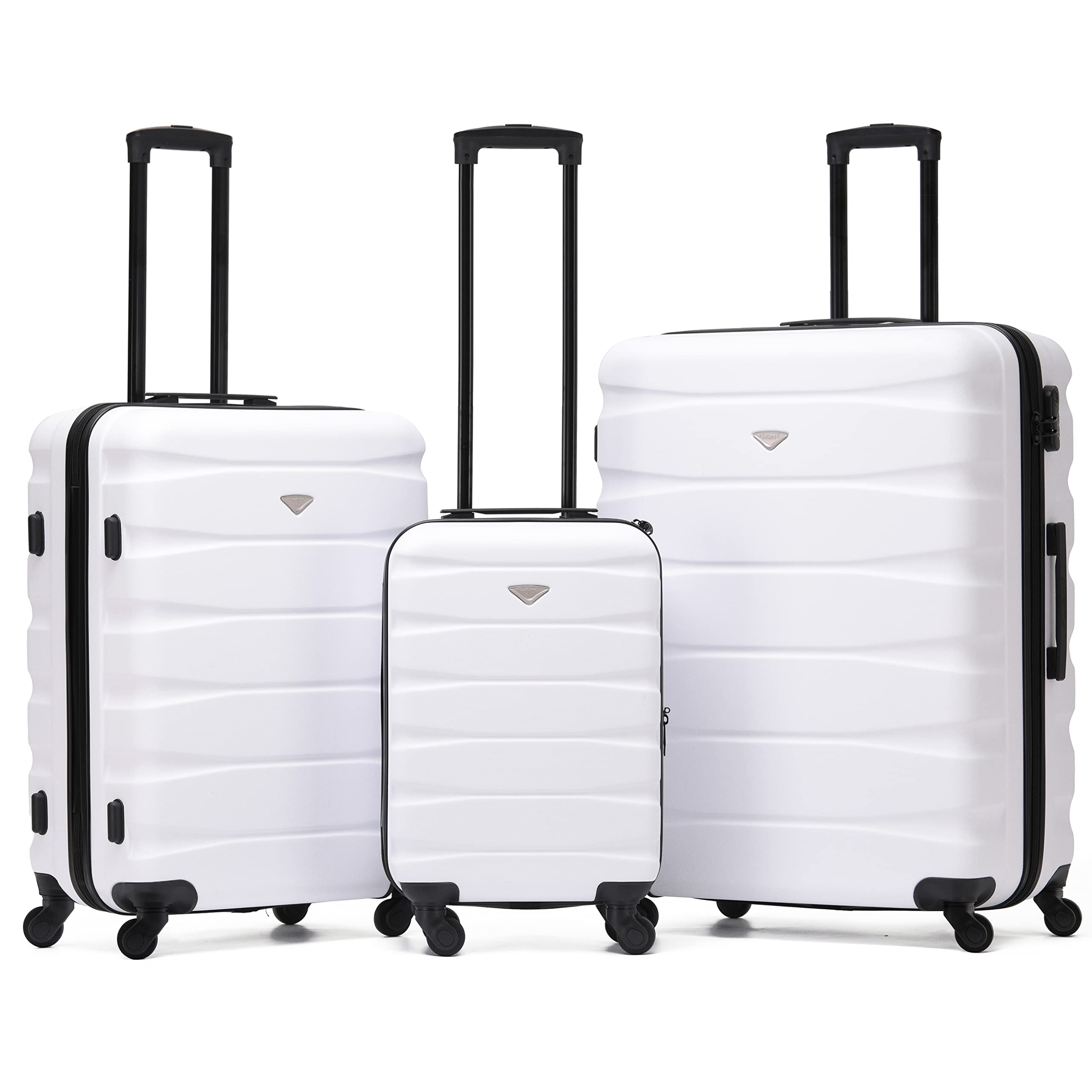 Flight Knight Lightweight 4 Wheel ABS Hard Case Medium Suitcase Approved for Over 100 Airlines Including easyJet, British Airways, Ryanair, Jet2, Emirates & Many More - Check-in Medium Size 25" — view 122