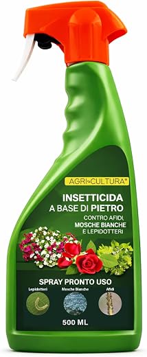 AGRI-CULTURA® | Piretro Insetticida per Piante Naturale Pronto Uso | Elimina Afidi, Mosca Bianca, Moscerini E Lepidotteri | Rapida Azione Abbattente Efficace Su Tutti i Tipi Di Piante.