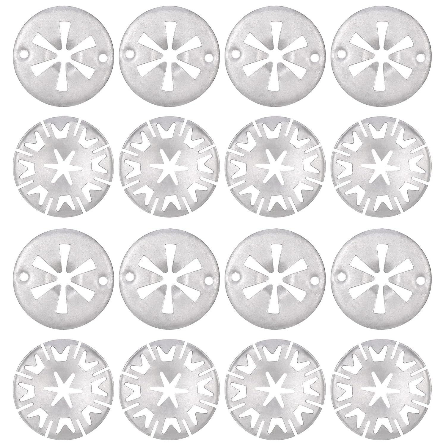 Zocipro 100Pcs Rondelle di Bloccaggio in Acciaio, Rondelle a Stella di Bloccaggio, Clip di Fissaggio Sotto Copertura Motore per Auto Varie (Due Stili)