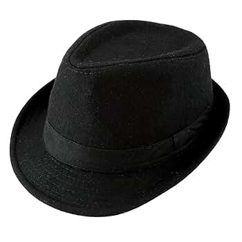 Unisex Classic Manhattan Fedora Hat with Black Band Fashion