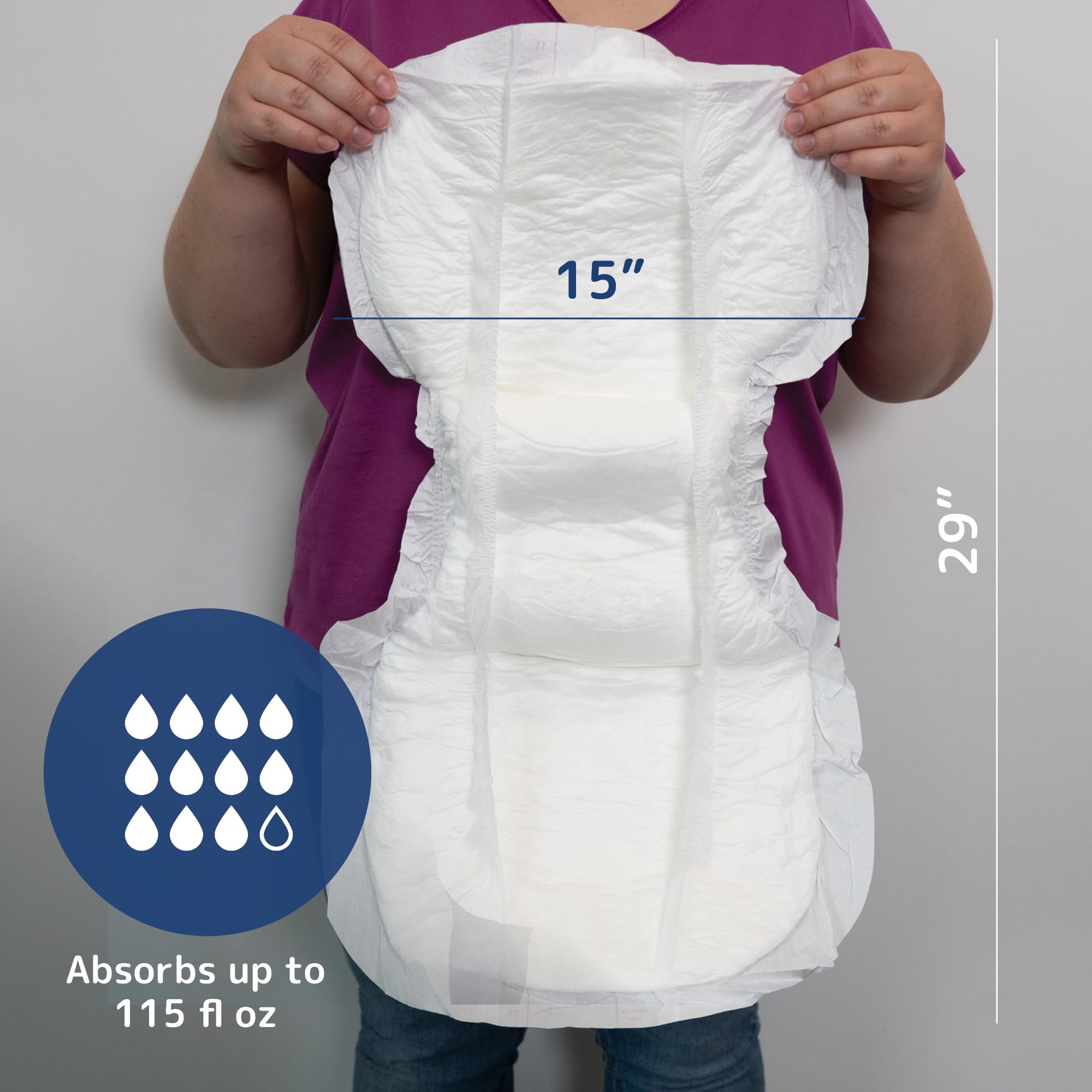 Abena San Premium Incontinence Pads, Heavy Absorbency, (Sizes 8 to 11), Size 11, 84 Count