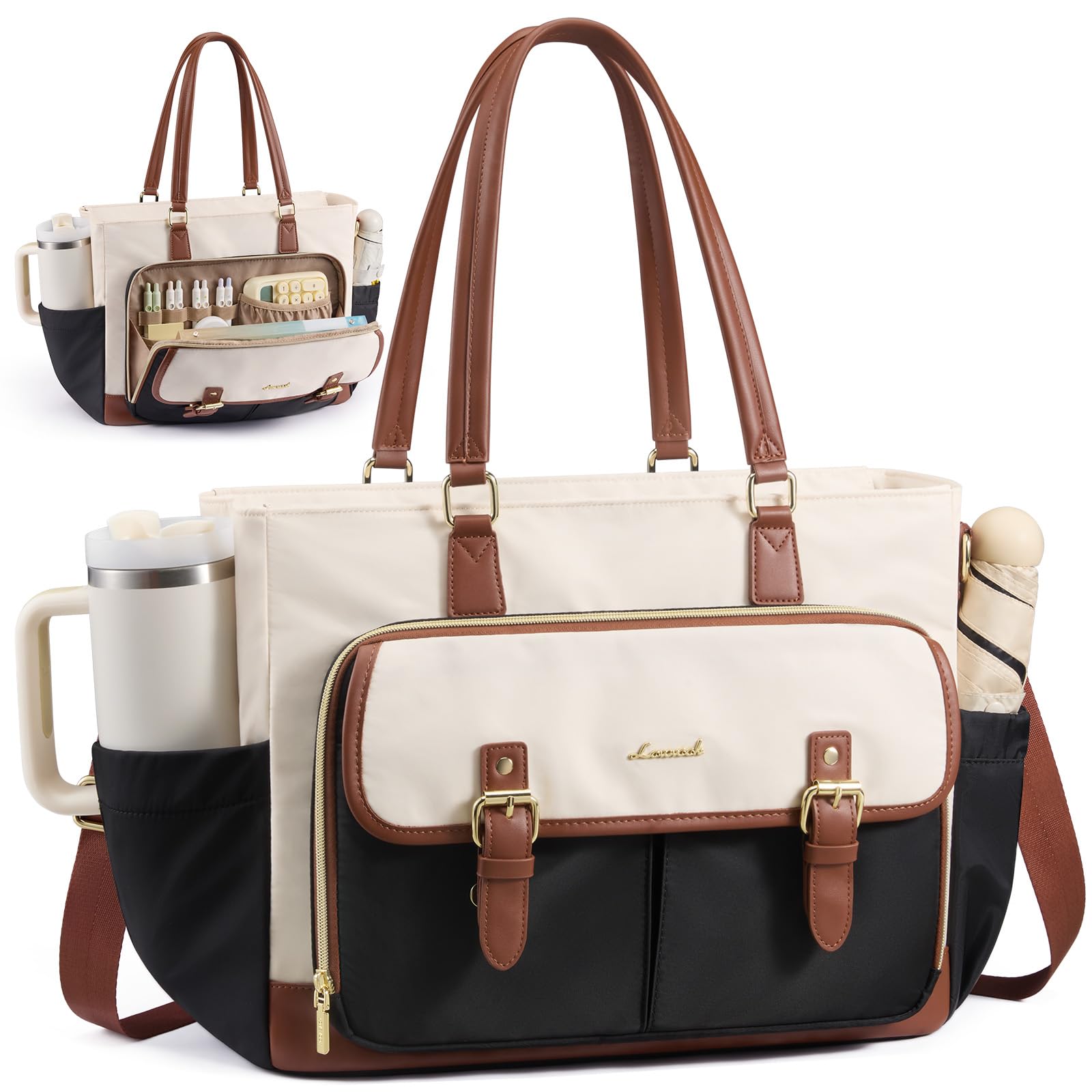 LOVEVOOK Tote Bag for Women, Work Laptop Bag for Teachers and Nurses