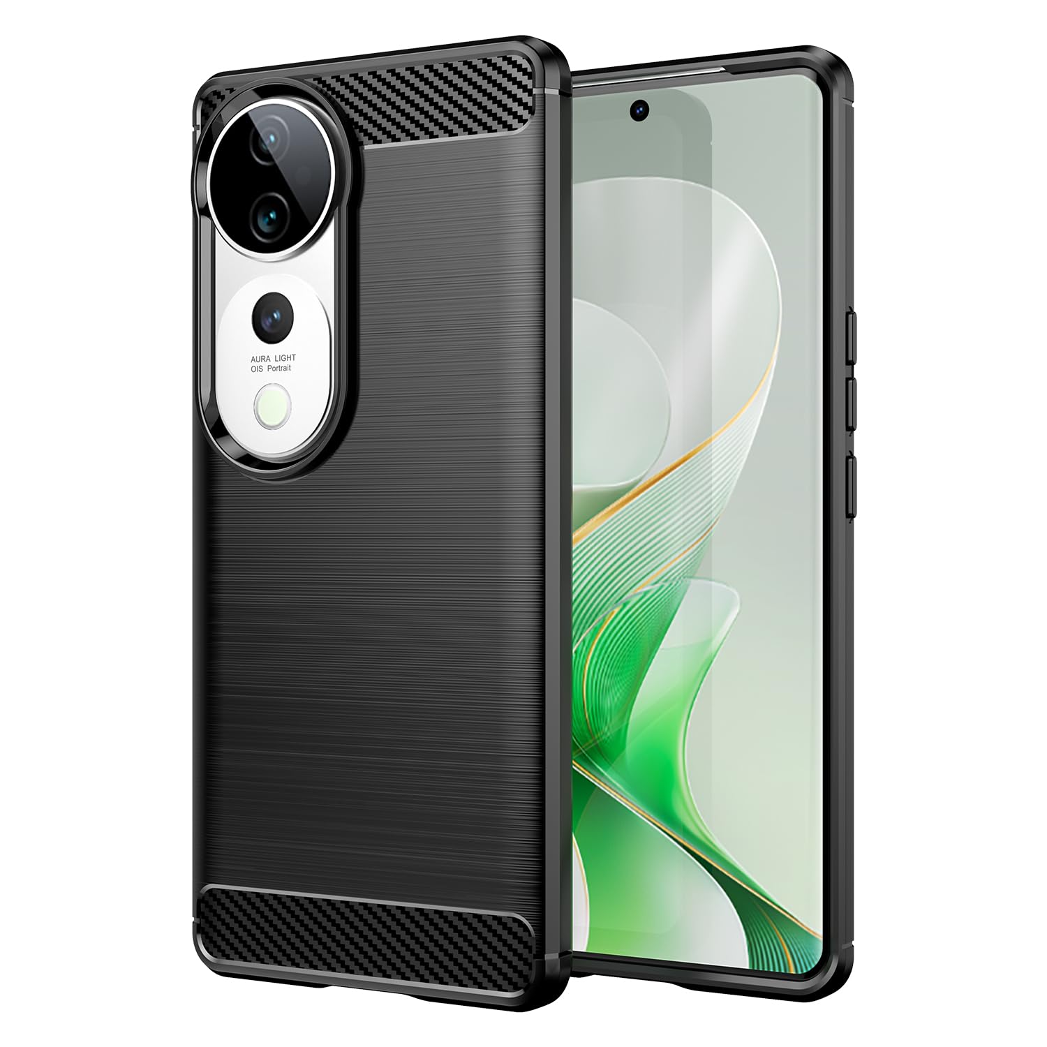 CoverLine Back Cover Carbon Fiber, Scratch Resistant, Shock Absorbing, Soft TPU Rubber Protective Case for vivo T3 Ultra/vivo V40 Pro/vivo V40 - Black (B0DFM9NTBJ) Amazon Price History, Amazon Price Tracker