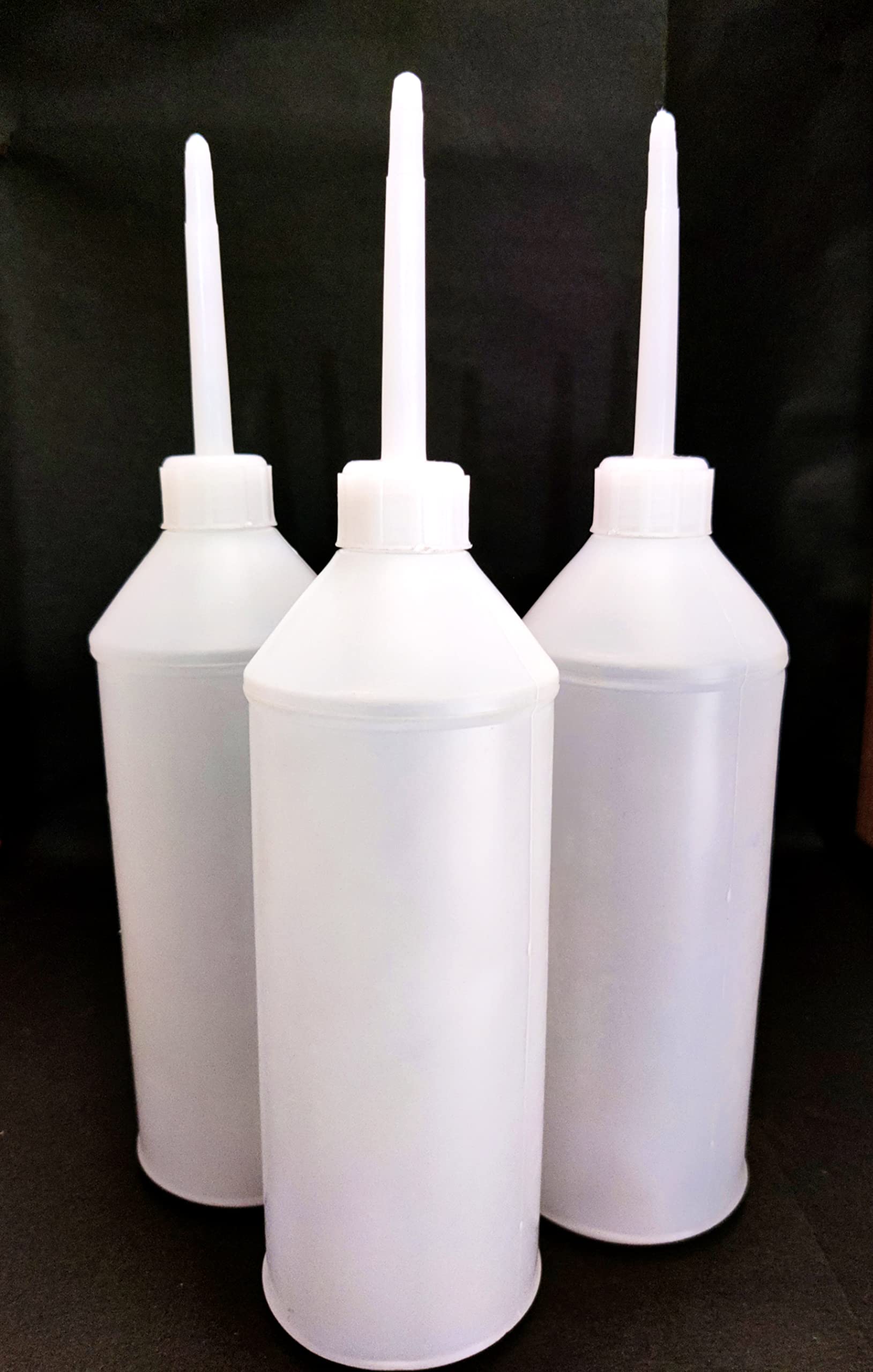 500 ml Plastic Empty Squeeze Bottle with NOZZLE, Oil Fluids, Liquids (COLOUR WHITE). SET - 3 PIECES-image-18