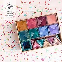 Vista 4 de CONNETIX Paquete creativo de azulejos magnéticos pastel, 120 piezas