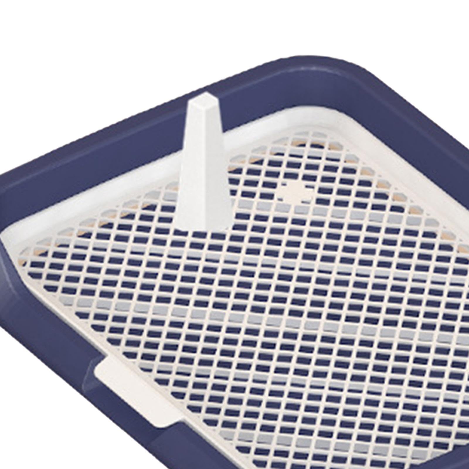 Sharplace Plateau de Pot d'intérieur pour Chien, en Maille, pour entraînement, Toilettes, Support réutilisable pour Pipi, pour Grands Chiots, Petits Chiens et, Bleu