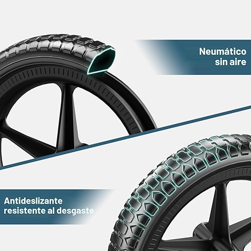 Miniatura 7 de SEREED Bicicleta de equilibrio para niños de 2 a 5 años, sin pedales, ajuste sin herramientas, para nietos de 2 a 3 años, placa personalizable con 3