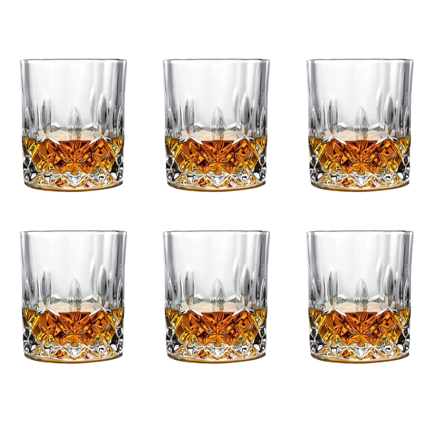 Buy Doeek Whiskey Glasses Set of 6 300ML/10OZ,Premium Scotch Glasses