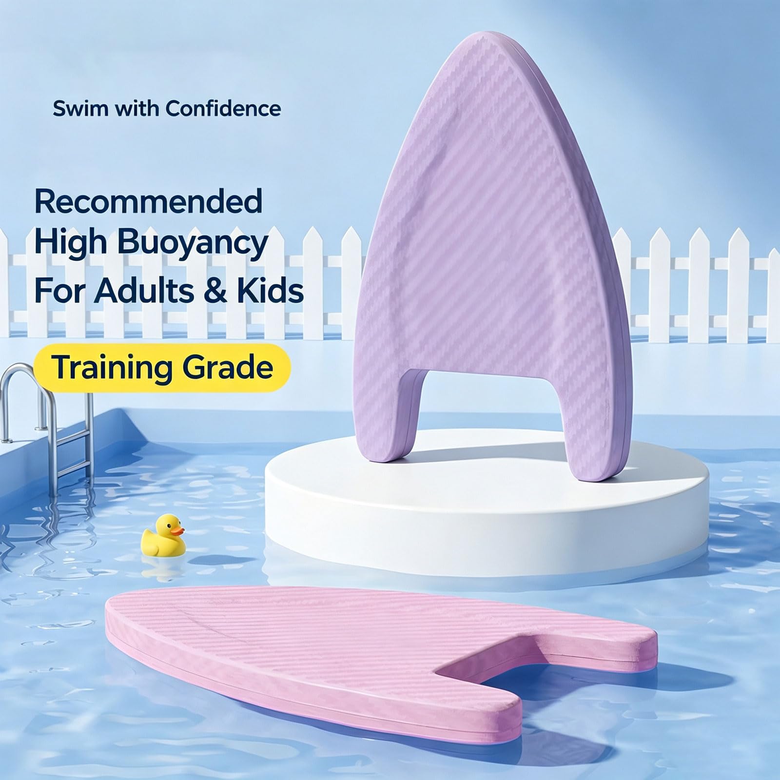 2 PCS Tavola da nuoto unisex Kickboard per Allenamento in Acqua | Galleggiante di Nuoto in schiuma EVA con doppia impugnatura Colori Assortiti Un Aiuto Per Il Nuoto