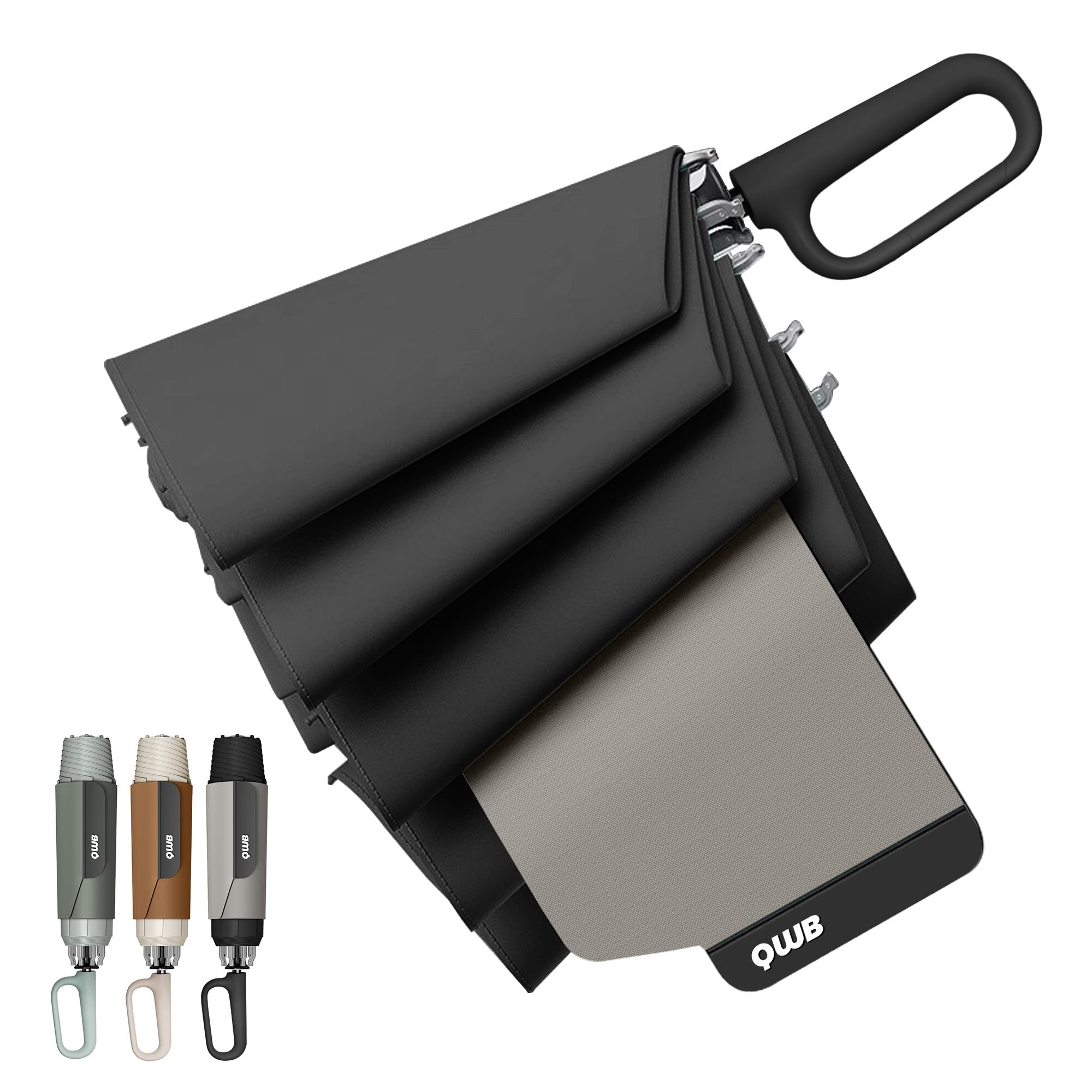 QWB Inverted Umbrella with Auto Open Close Windproof Compact Travel