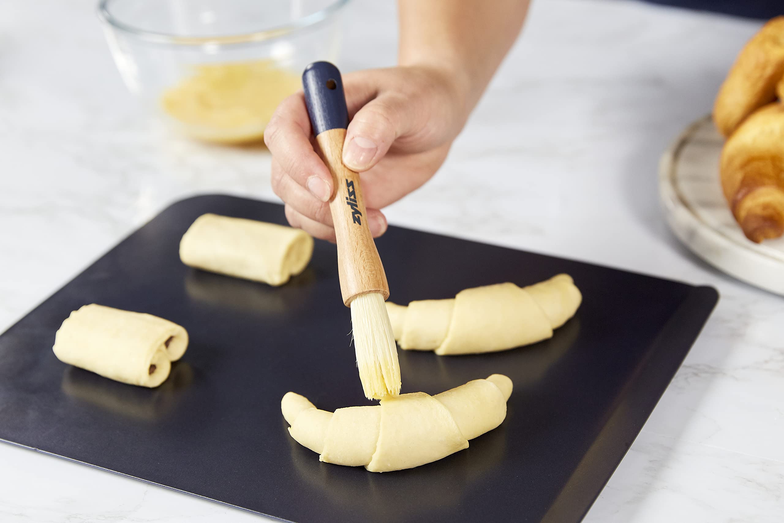 Pennello Da Pasticceria Zyliss In Setole Naturali Di Cinghiale - Per Glassare, Spennellare E Marinare - Foto 9