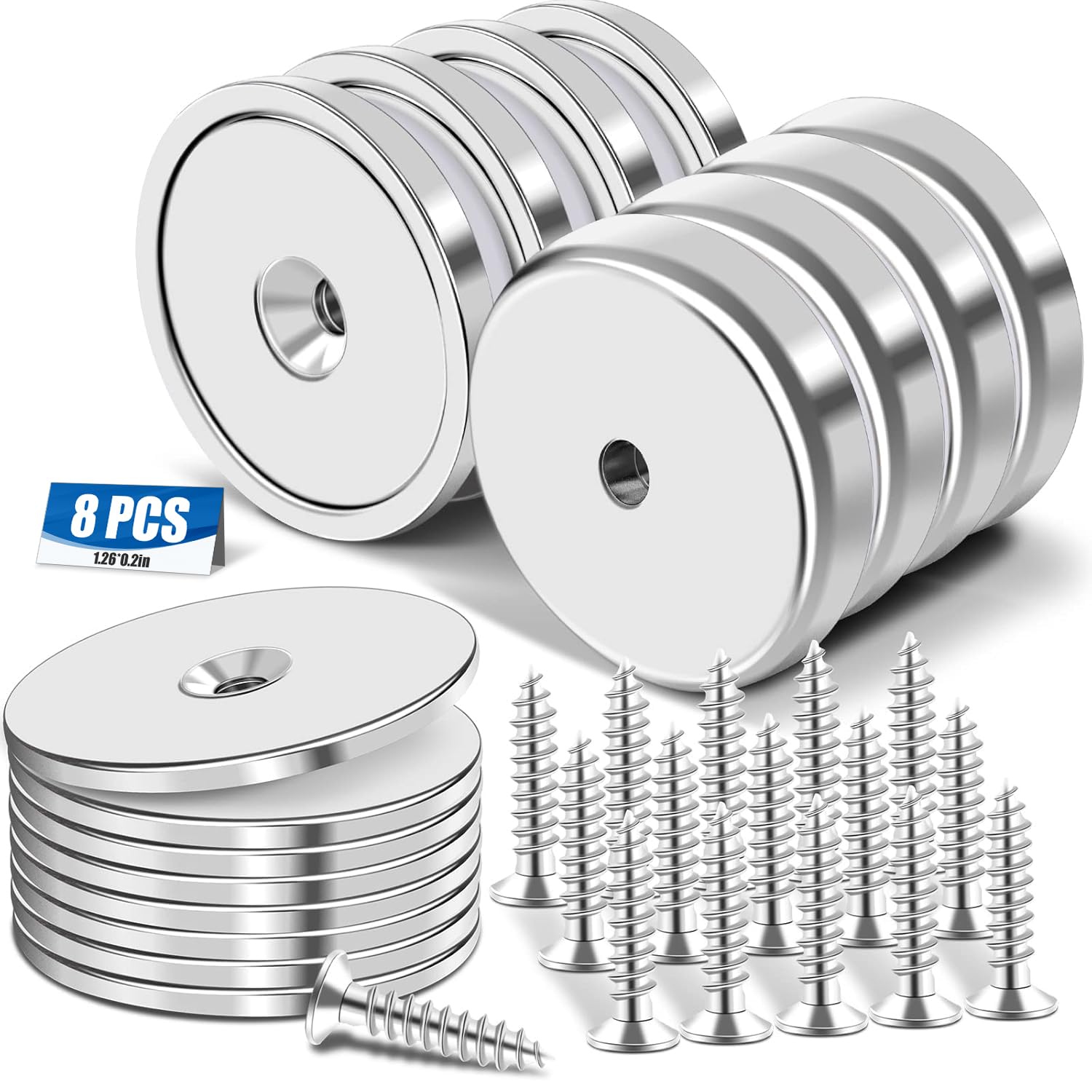 E BAVITE Strong Neodymium Magnets with Screws, 110 Lbs, 12 Pack — Amazon image 15