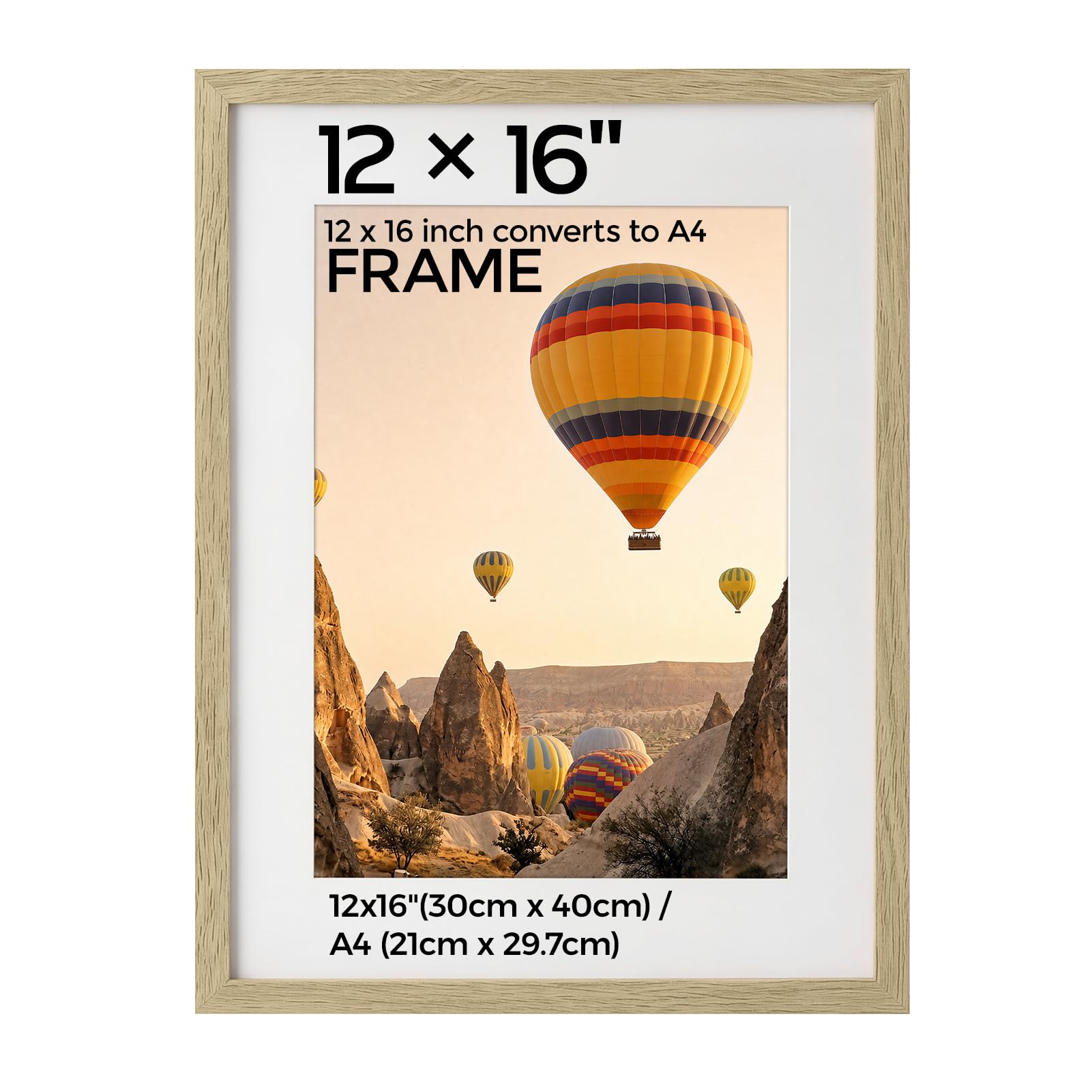 HOUSE DAY 6x4 Photo Frames,Picture Frames 6x4,A6 Poster Frame, OAK Grain