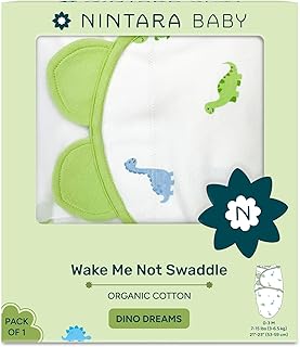 Swaddle Wrap – Premium Organic Cotton, Wake Me Not Swaddle with Baby-Safe Closure, Ultra-Soft & Snug Newborn Sleep Sack, Breathable Swaddling Blanket, Gift for Infant 0-3 Months
