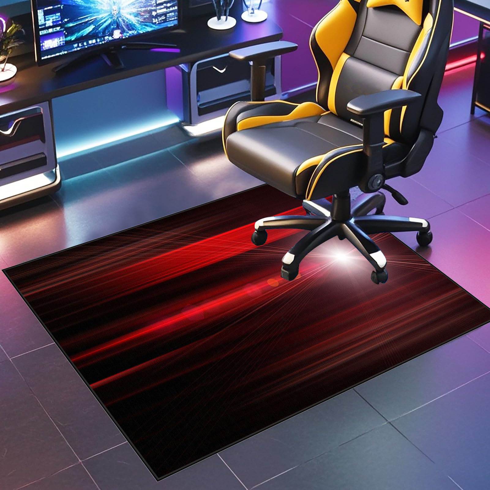 JaevKwzy Hard Floor Protector Mat for Office Chair Office Chair Mat for Hardwood Floor Non-slip Carpet Chair Mats Desk Chair Mats 120 x 140 cm Gaming Chair Mat for Wooden Floors Tile Laminate