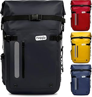 Ruqqle Sac étanche Polyvalent, Waterproof Dry Bag 20/30/45L, avec 3 Poches externes, Sac à Dos Confort imperméable idéal v...
