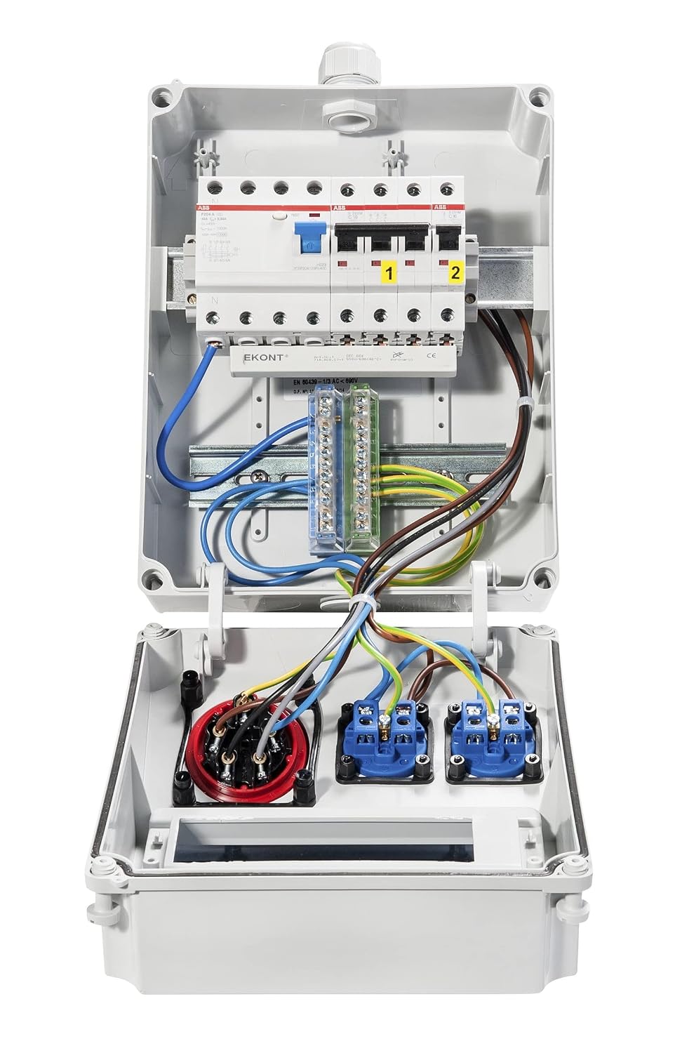 VOTHA® Wall distributor - wired"WORMS" with switch FI