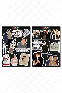 The Vampire Diaries Temalı Sticker Etiket Seti 2 -Vampir Günlükleri Sticker- Laptop Notebook Telefon