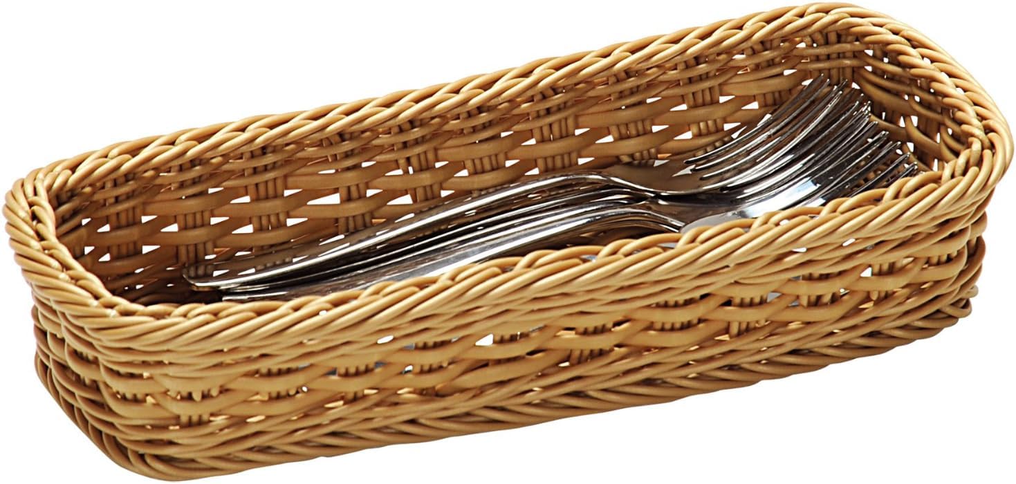 KESPER Wicker Style Plastic Cutlery Tray