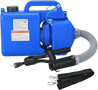 8L 2 Gal Cold Fogger Machine, Electric ULV Fogger, Backpack Fogger Mist Atomizer Sprayer with Flexible Hose, Shoulder Strap, Adjustable Flow Rate for Mall School Home Public Indoor Outdoor