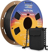 OVERTURE MATTE TPU Spool Filamento SP 1kg, di ricarica 1,75 mm Matte Black x 1PC