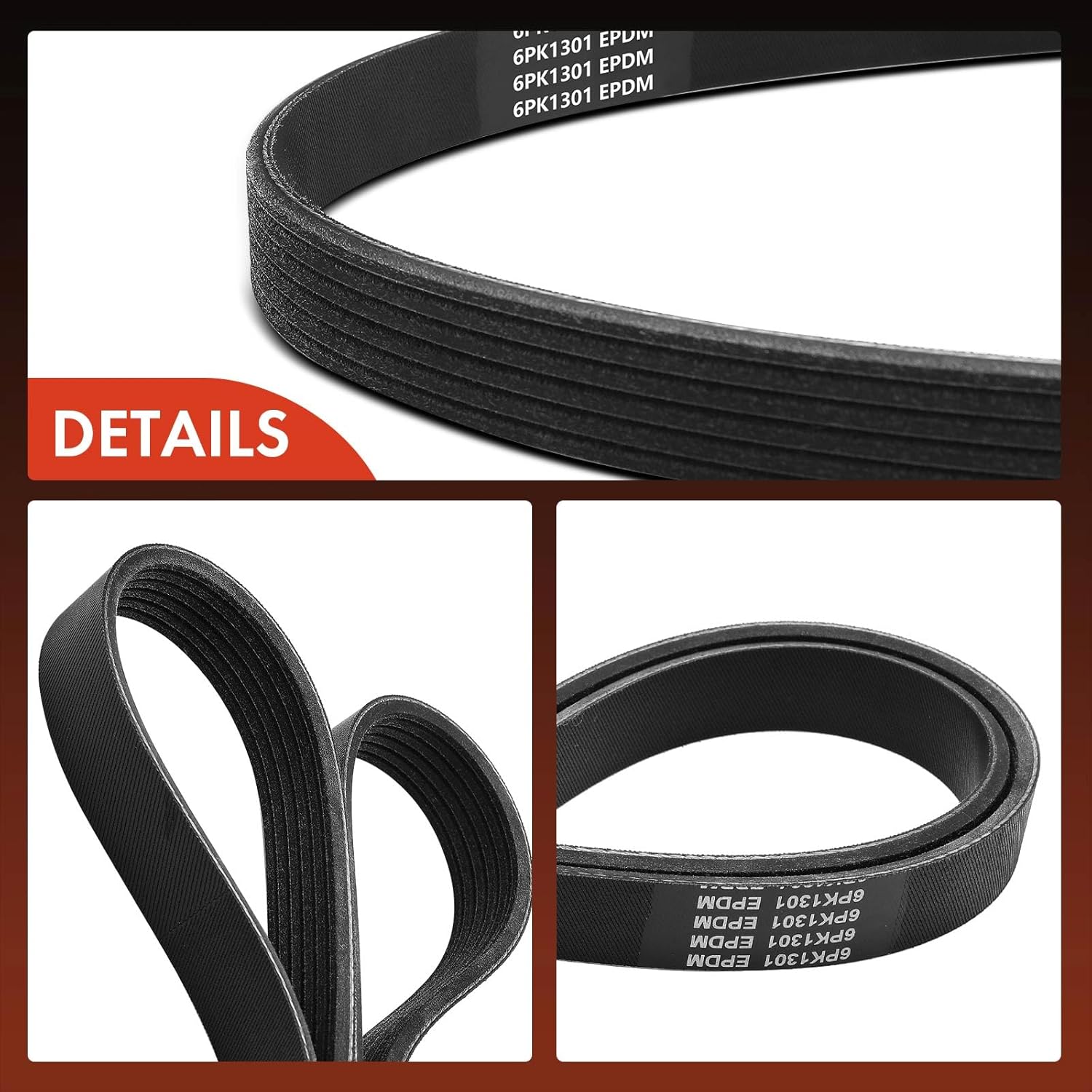 A-Premium 51.22 Inch Engine Serpentine Drive Belt Compatible with Nissan Altima 2019-2022, Rogue 2021-2022, Axxess 1990-1995, Stanza 1990-1992 & Ford Focus 2012 & Mitsubishi Outlander Sport